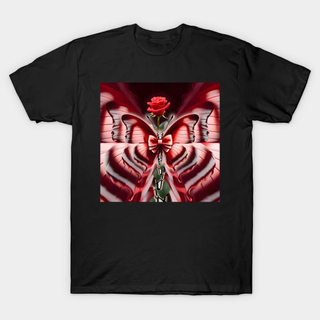 Rose Butterfly T-Shirt by Nuletto